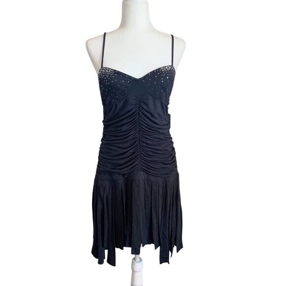 Sass & Bide It's Officially OK Beaded Mini Dress 2 Blue - Picture 2 of 8